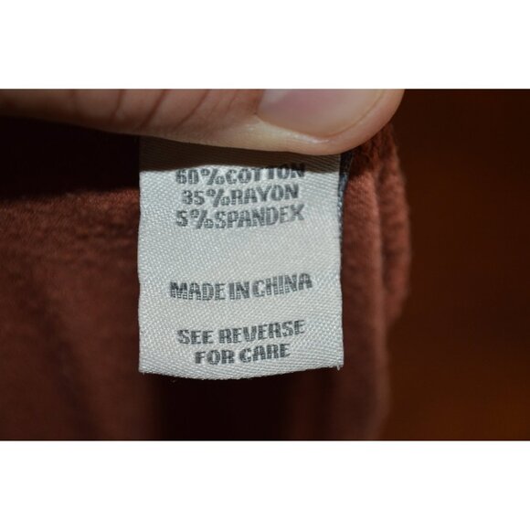 BKE Women’s Size Medium Tank Tops Lot of 2 Shirt Sleeveless Stretch Cotton Brown - Picture 6 of 7